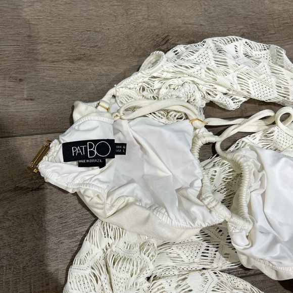 PATBO crochet top and skirt set in ivory - Picture 7 of 8